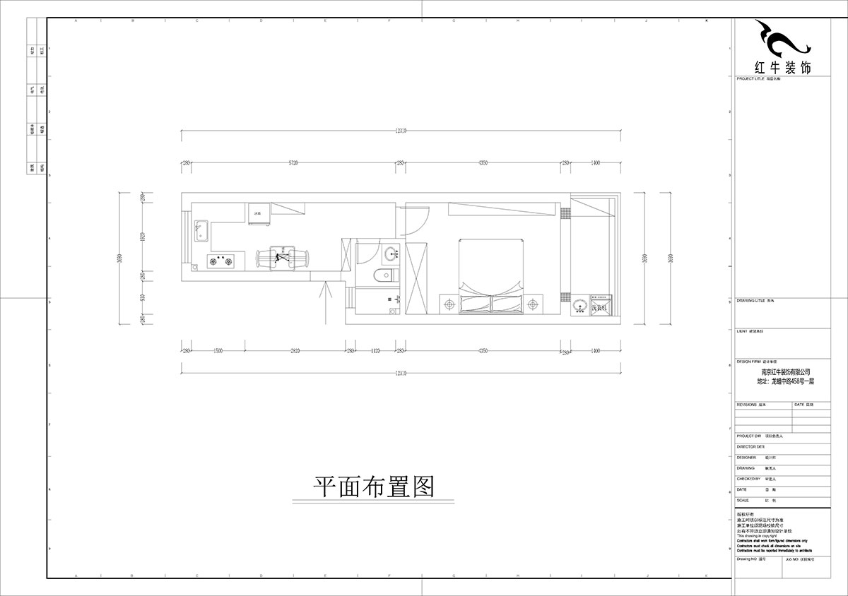 孟宪涛|殷高巷55-301-50㎡-现代简约风格|1室1厅1卫|老房装修|定制家|全包8万|00_02平面布置图