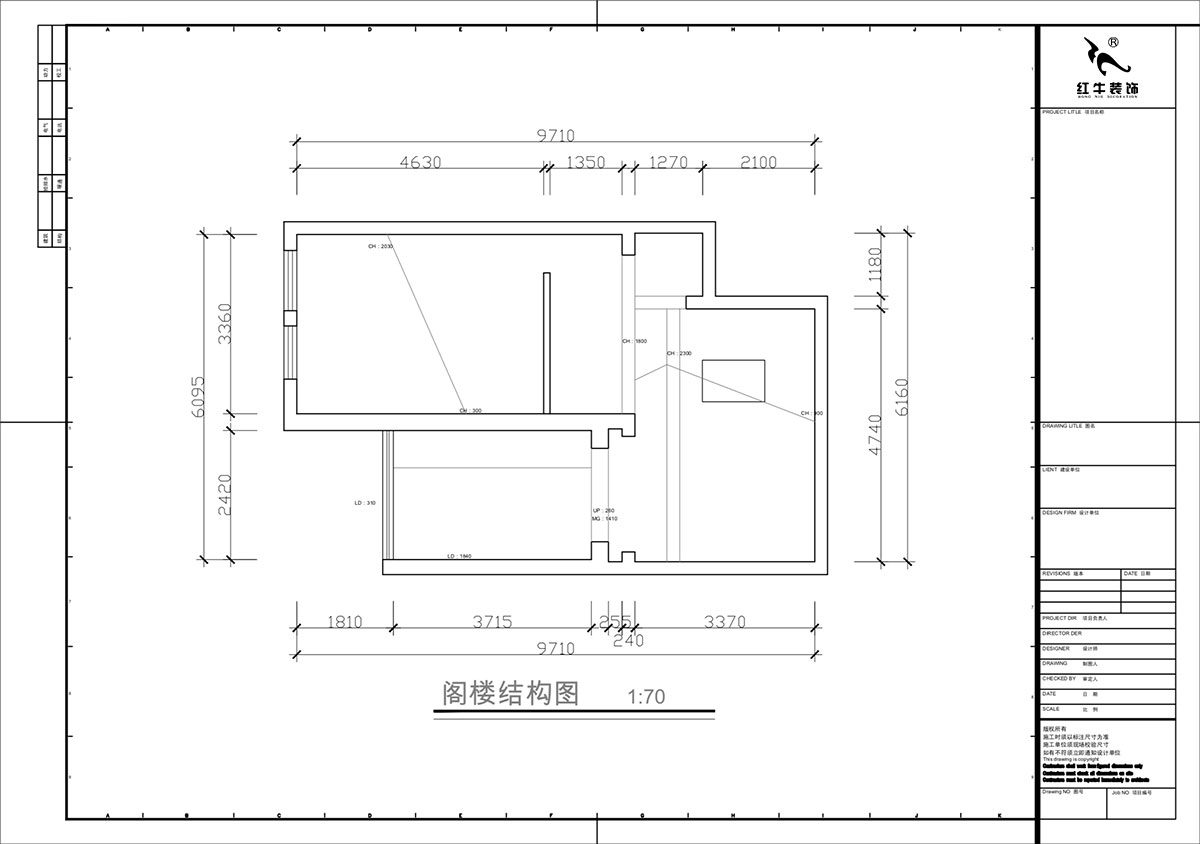蒋琛|奥体新城翠杉园15-507-(72+40)㎡-中古风|复式|2室1厅1卫+阁楼|老房装修|定制家|全包12万|00_05阁楼原始结构图
