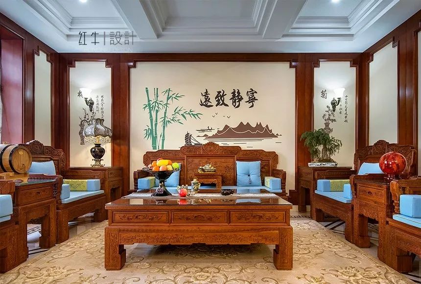 吴波_AB娱乐设计 · 大宅--280㎡ · 中式古典风格 · 汤山东湖丽岛01