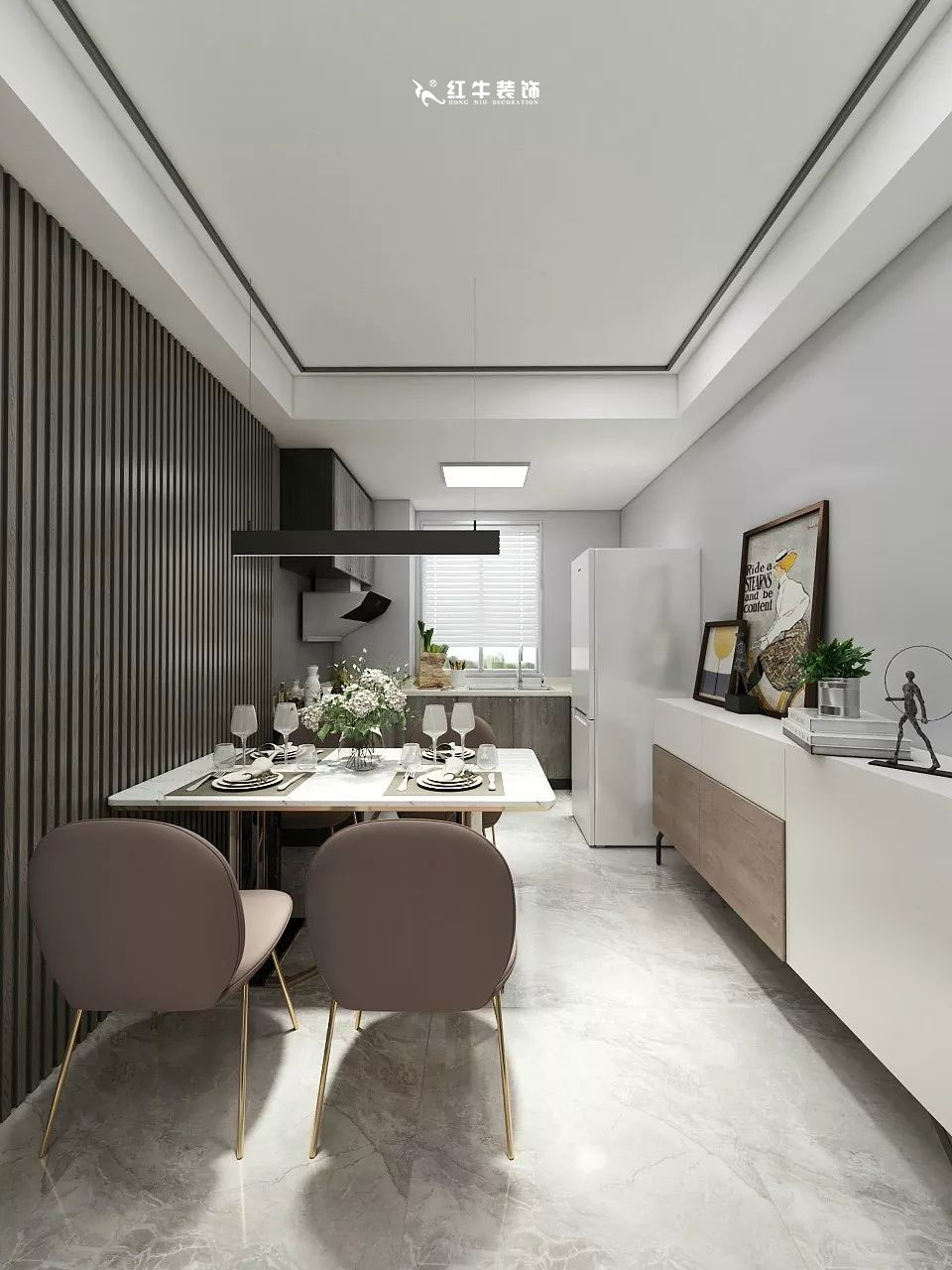 AB娱乐--金陵湾137㎡户型解析05区域详解_餐厅+logo
